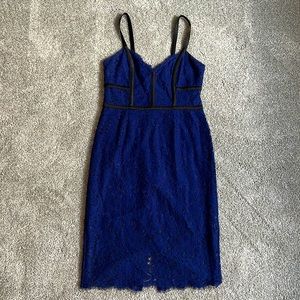 Express Blue Lace Dress Size 8